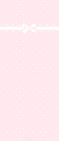 粉色波点爱心蝴蝶结少女心简约壁纸
