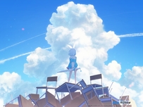 云下兔耳少女仰望天际