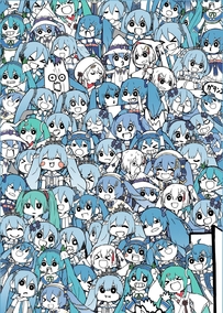 Q版初音未来大集合，可爱密集恐惧症福利